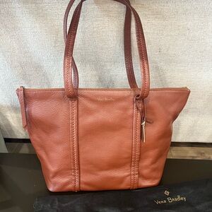 Vera Bradley Rust Leather Tote